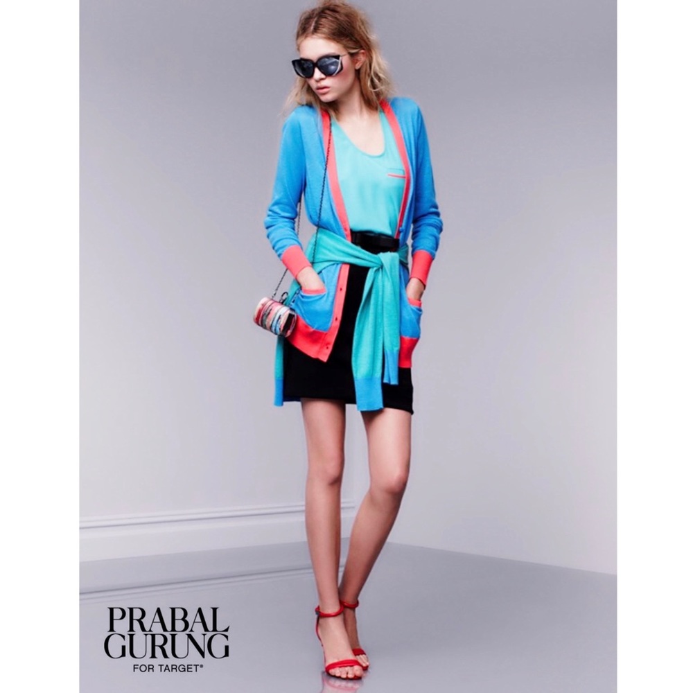 PRABAL GURUNG for Target Blue Tank Top